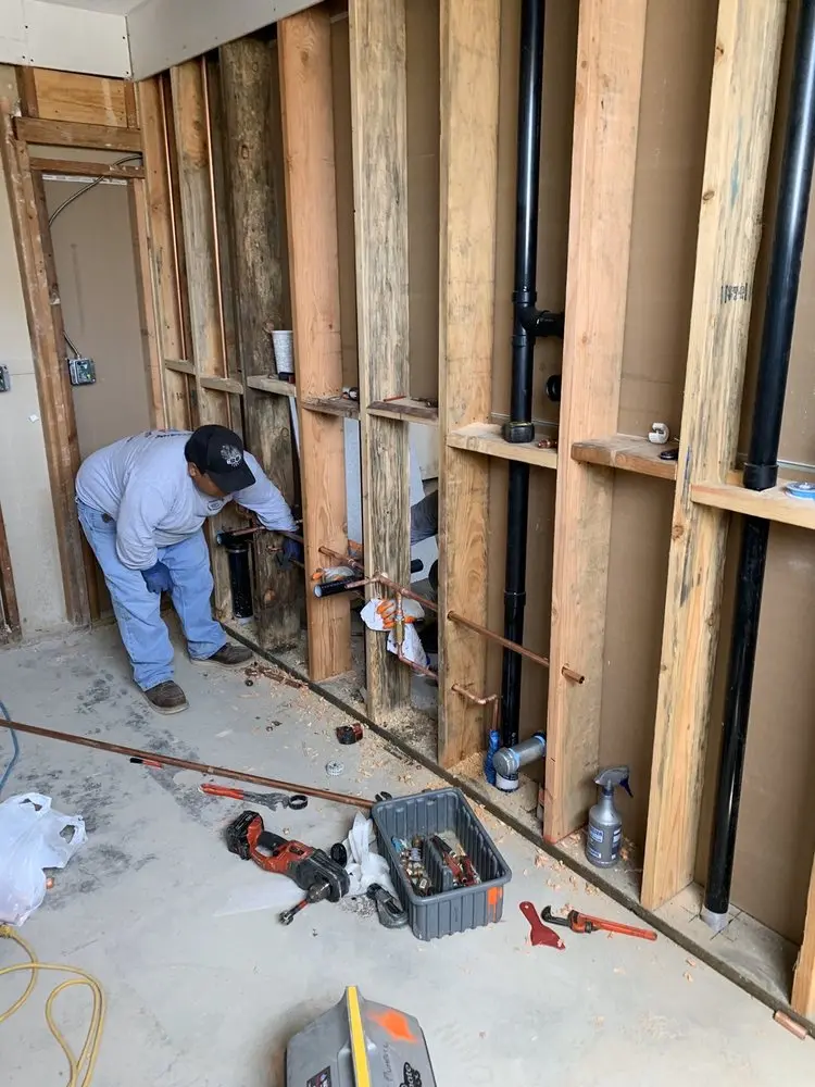 Commercial rough-in plumbing for Water Heater Replacement in West Sacramento